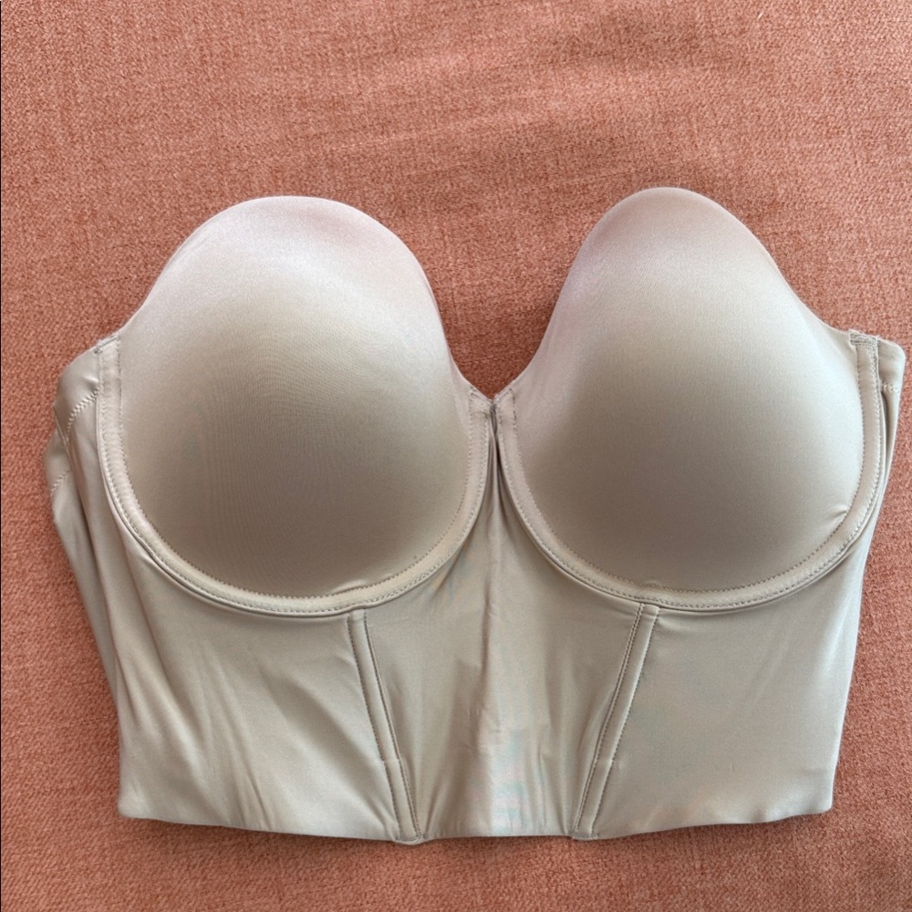 Felina Cream Strapless Bra 38D